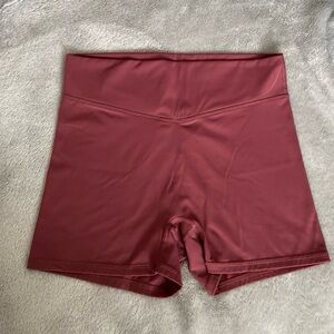 Balance Athletica Women's Athletic Shorts in Burgundy